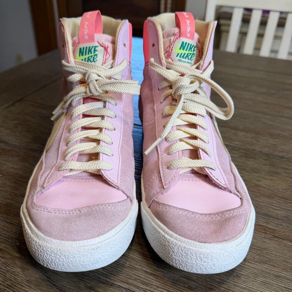 Nike Blazer Mid 77 SE Dance Sneakers Pink Foam Coconut Milk Womens 8.5 / 7Y - Picture 6 of 10